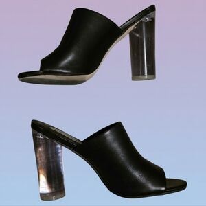 Steve Madden Black Open-Toe Mules